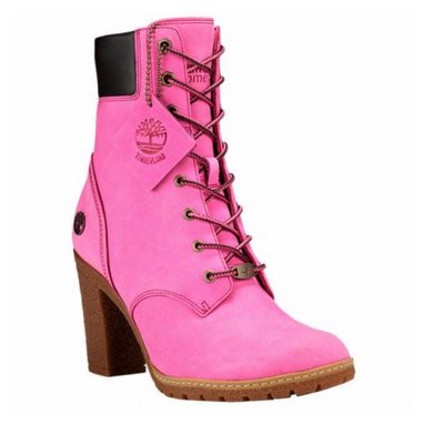 Pink is the new Timberland's color