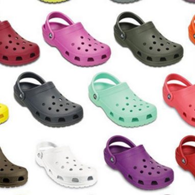 Crocs with strong quarter