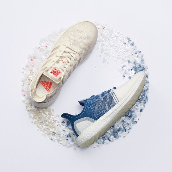 adidas uses plastic to make shoes