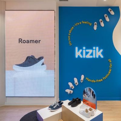 Hands-free shoe brand Kizik opens its first store Hands-free shoe brand Kizik opens its first store