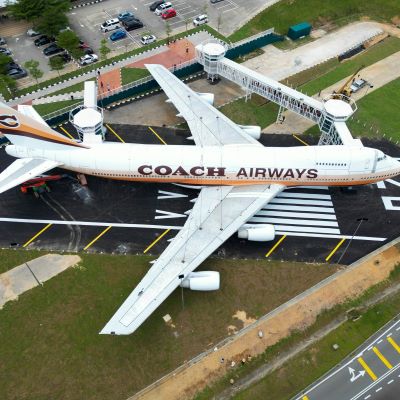 Coach converts Boeing 747 into a retail concept store