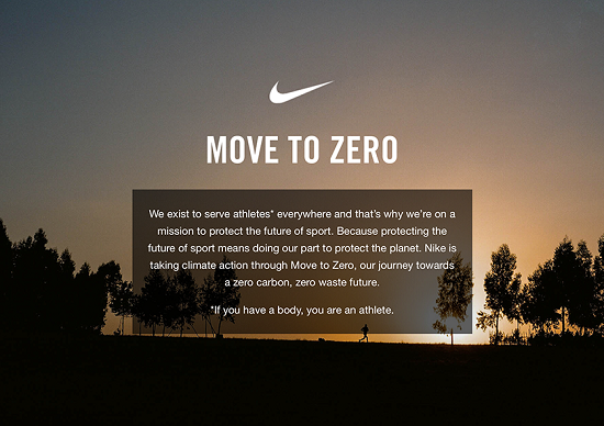 Nike with initiatives to tackle climate change